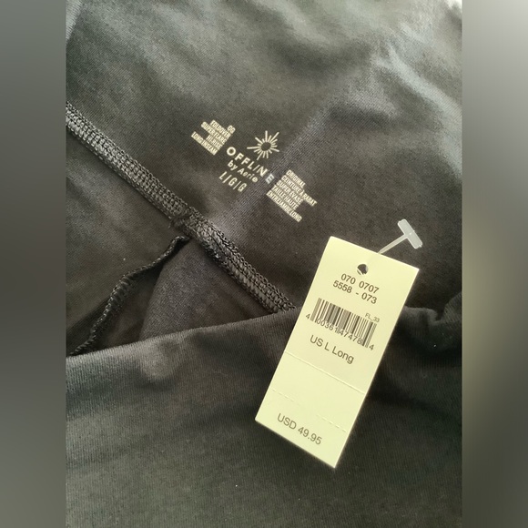 Aerie Offline OG fold over hi-rise long super flare leggings - Picture 3 of 3